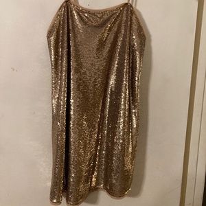 Free People gold sequin dress